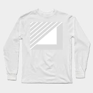 Abstract geometric pattern - gray and white. Long Sleeve T-Shirt
